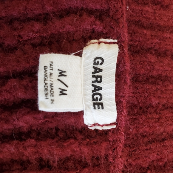 Garage Burgundy Sweater - Picture 7 of 12